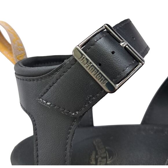 DR. MARTENS  Vegan Blaire Womens 7 Felix Gladiator Sandals in Black Summer Docs! - Picture 9 of 10